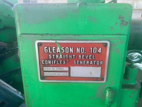 STRAIGHT BEVEL GENERATOR GLEASON 104 - Image 2